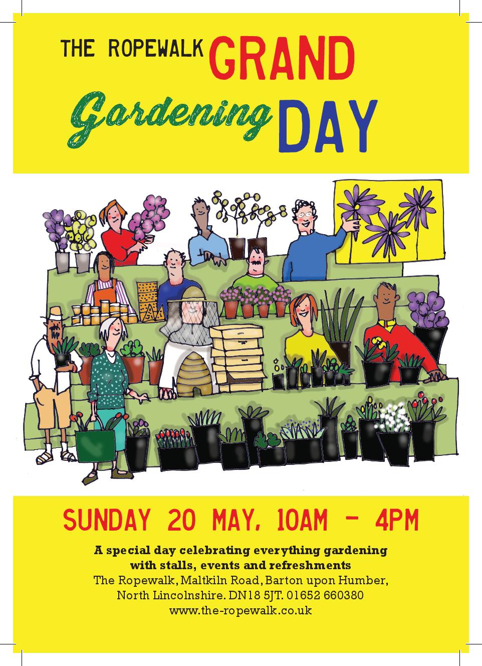The Ropewalk’s Grand Gardening Day Sunday, May 20
